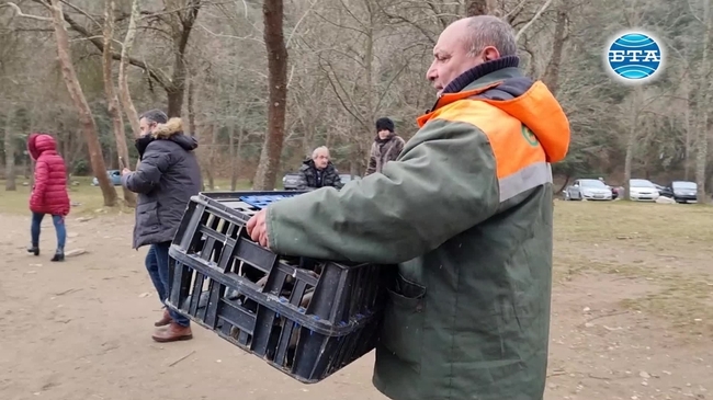 Над 50 патици бяха пуснати в езерото на благоевградския парк "Бачиново"