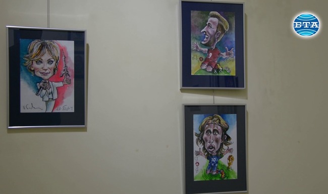 Изложба с шаржове на известни европейски личности в Русе