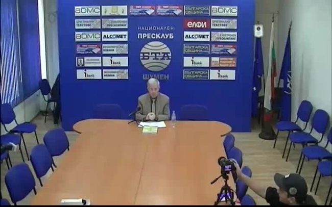 Пресконференция на независимия кандидат за кмет на Шумен инж. Валентин Маламов

