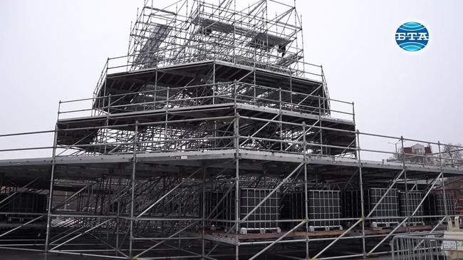 Изграждат сцената за откриващото събитие на проекта "Пловдив - Европейска столица на културата 2019"