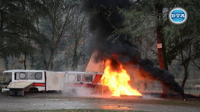 Мащабно учение за реакция при инцидент с пътнически самолет се проведе днес край Старозагорски минерални бани