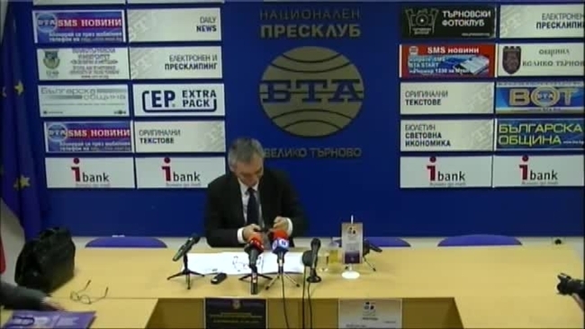 Пресконференция на ректора на Великотърновския университет проф. Христо Бонджолов във връзка с празничните прояви, посветени на 55 години от създаването на висшето училище