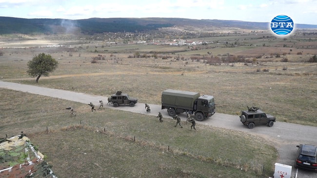 Премиерът Бойко Борисов наблюдава демонстрации от последния ден на международното военно учение "Тракийски меч 2018"