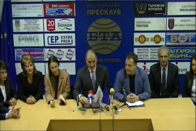 Пресконференция на Цветан Цветанов, заместник - председател на ГЕРБ и водач на листата на партията за Великотърновския избирателен район