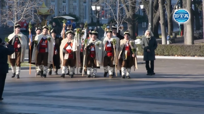 Коледари в центъра на Русе