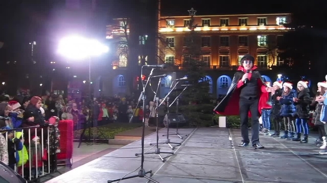 Коледната елха в Плевен грейна в светлини