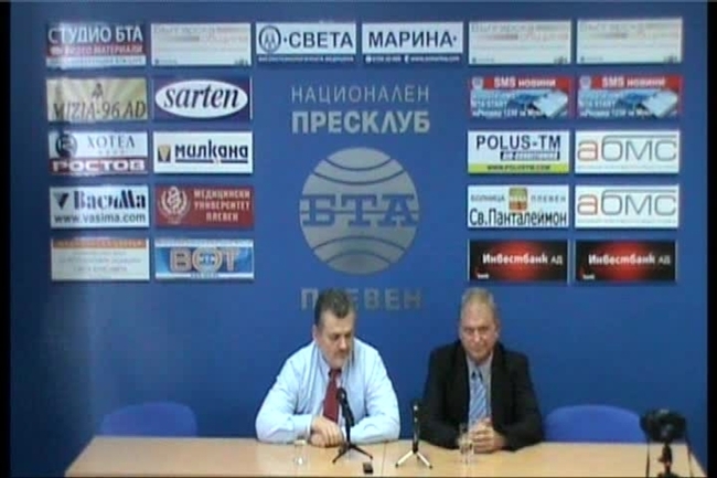 Независимият кандидат за президент ПЛАМЕН ПАСКОВ и независимият кандидат за вицепрезидент СВЕТОЗАР СЪЕВ