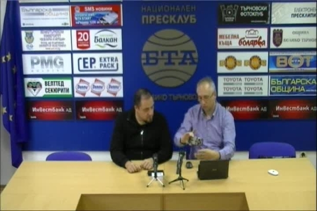 Пресконференция на кандидат - президентската двойка Камен Попов - Георги Неделчев 