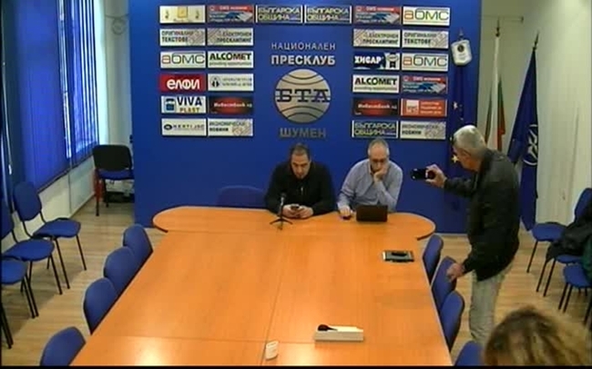 Пресконференция на кандидат - президентската двойка Камен Попов - Георги Неделчев 