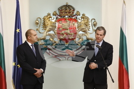 Румен Радев - Дейвид Харис - Почетен знак на президента