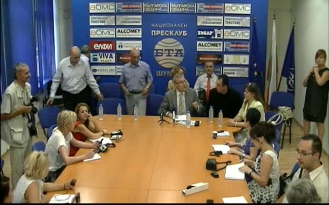 Пресконференция на АБВ с участието на Румен Петков - заместник-председател на партията