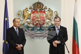 Румен Радев - Дейвид Харис - Почетен знак на президента