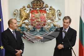 Румен Радев - Дейвид Харис - Почетен знак на президента