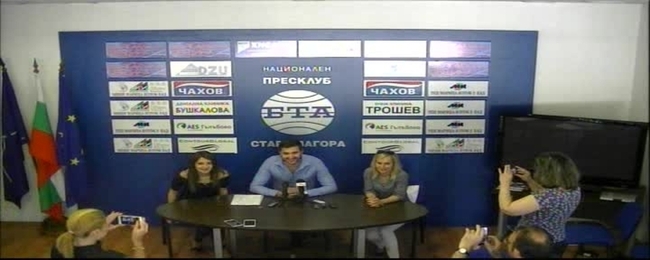 Пресконференция на Янко Янков, областен лидер на БДЦ в Старозагорска област
