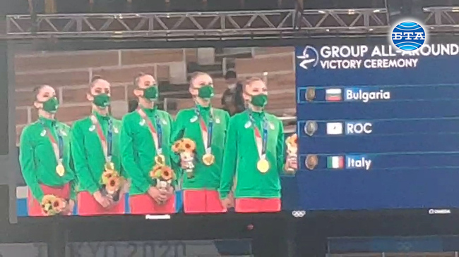 Oлимпийска титла за националния ни ансамбъл по художествена гимнастика в Токио