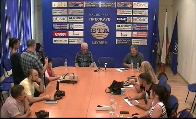 Пресконференция на проф. Станислав Станилов, доц. Павел Георгиев и археолози, провеждащи разкопки в Плиска 