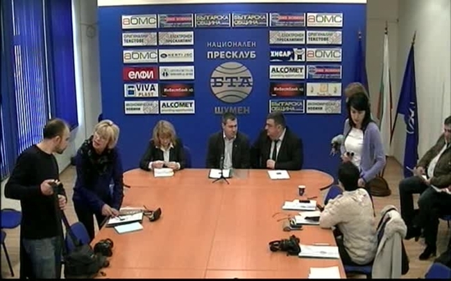 Пресконференция на областния управител на Шумен Донка Иванова, ръководствата на Североизточното държавно предприятие и Регионалната дирекция по горите в Шумен 