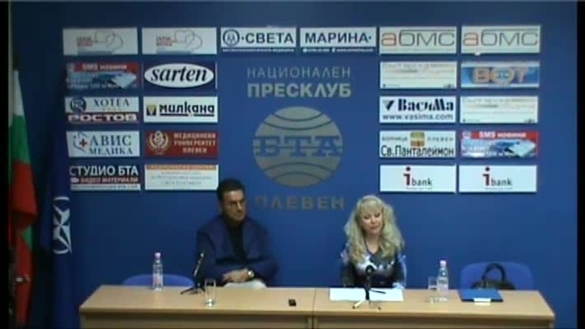 Пресконференция на МАГДАЛЕН ДИМИТРОВ - управител на "Димитров" ООД - БИЗНЕСМЕН НА ГОДИНАТА - Плевен.