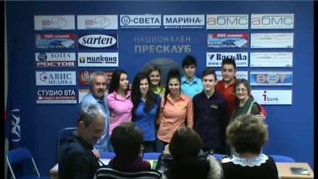 Перкусионен ансамбъл "Акцент" при Национално училище по изкуствата - Плевен - пресконференция след турнето в Германия и Унгария