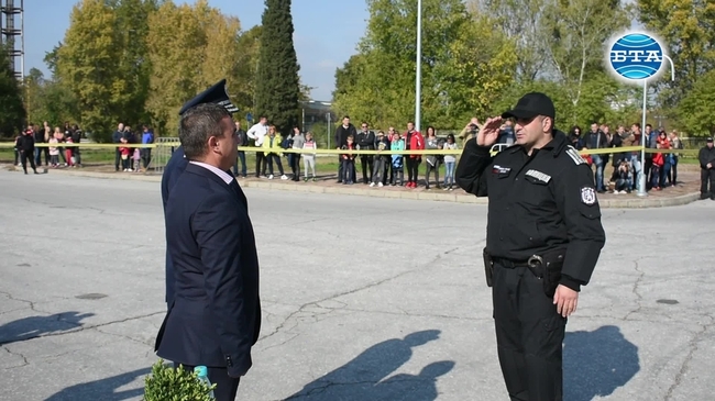 Демострации за престоящия празник на полицията в Пловдив