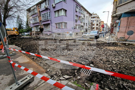 Бургас - улица „Уилям Гладстон“ - ремонт