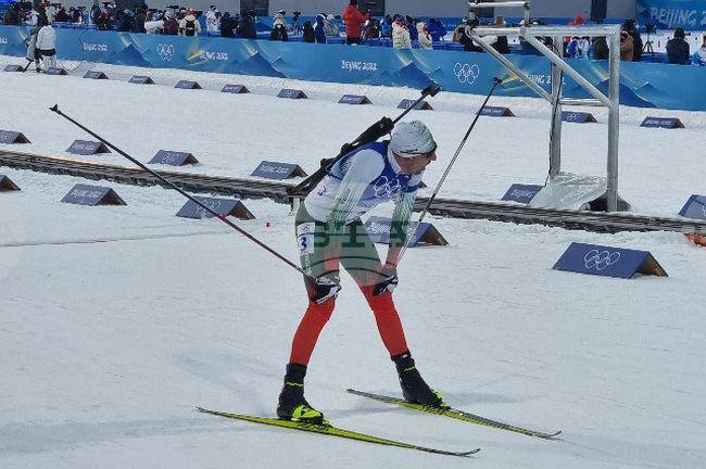 Владимир Илиев зае 31-о място в индивидуалната дисциплина на 20 км на Европейското първенство по биатлон в Италия