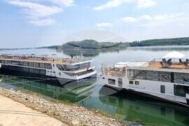 Видин - туристически кораби - ниво на река Дунав