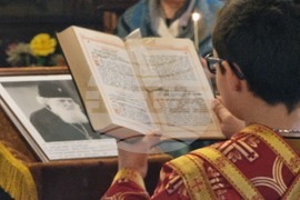 Кърджали - храм „Св. Георги Победоносец” - патриарх Неофит - заупокойна панихида