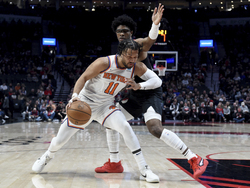 Knicks Trail Blazers Basketball