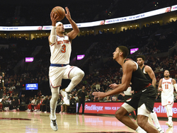 Knicks Trail Blazers Basketball