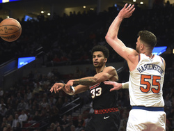 Knicks Trail Blazers Basketball