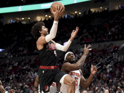 Knicks Trail Blazers Basketball