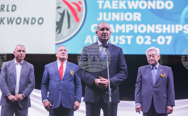 Румен Радев - Световното първенство по таекуондо - откриване
