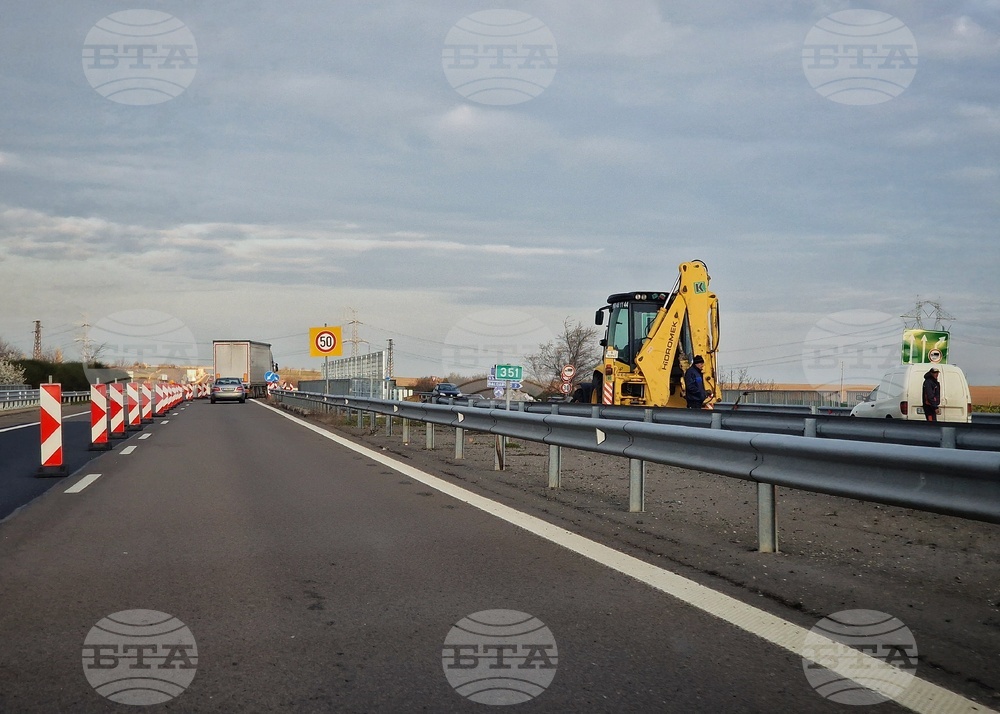 Българово - АМ "Тракия" - пътен участък - ремонт - ограничение