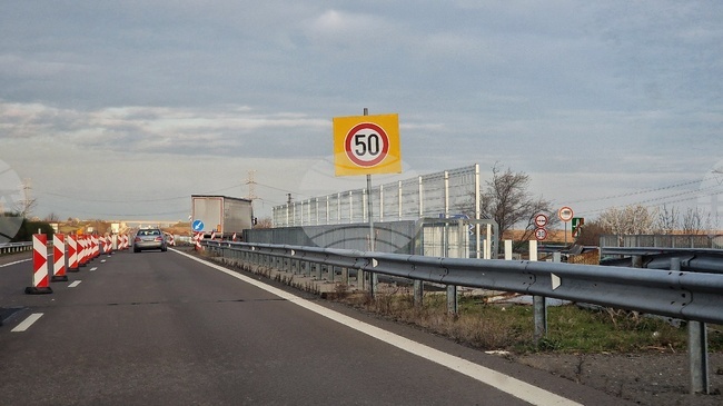 Утре за краткотрайни ремонти в платното за София ще е ограничено движението в активната лента при 87-ми км на АМ „Тракия“ 