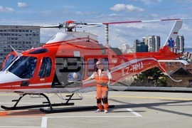Хеликоптер за спешна медицинска помощ - тренировъчна HEMS мисия на авиационния оператор „България Хели Мед Сървиз“