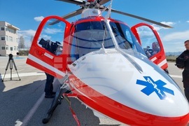 Хеликоптер за спешна медицинска помощ - тренировъчна HEMS мисия на авиационния оператор „България Хели Мед Сървиз“