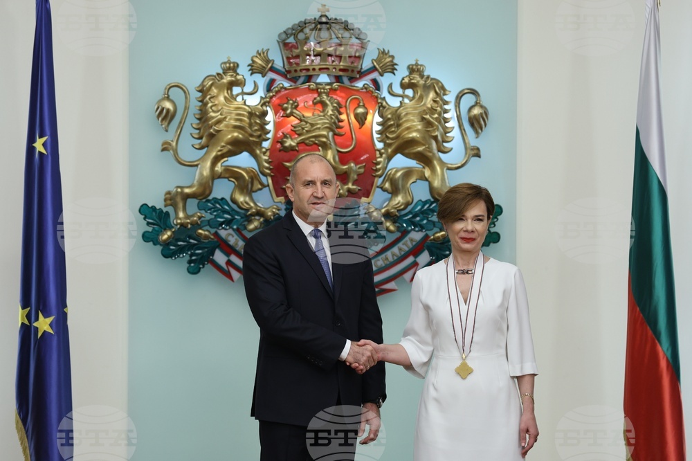 Румен Радев - Айлин Секизкьок - удостояване