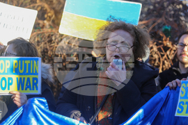 Украински граждани - протест
