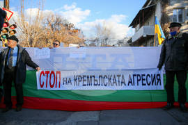 Украински граждани - протест