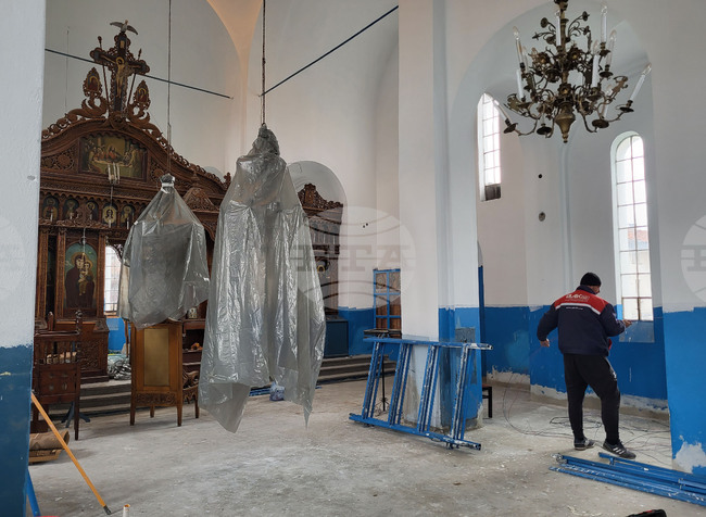 Село Доспей - храм - ремонт