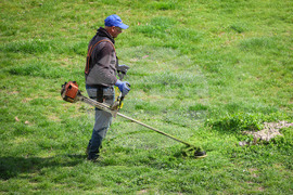 Бургас - тревни площи - косене