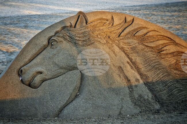 Бургас - Тодоровден - пясъчна скулптура