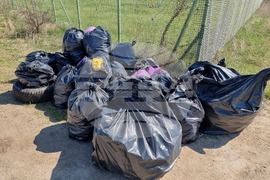 Летище София - акция - почистване