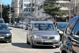 Стара Загора - протестно автошествие на миньори и енергетици