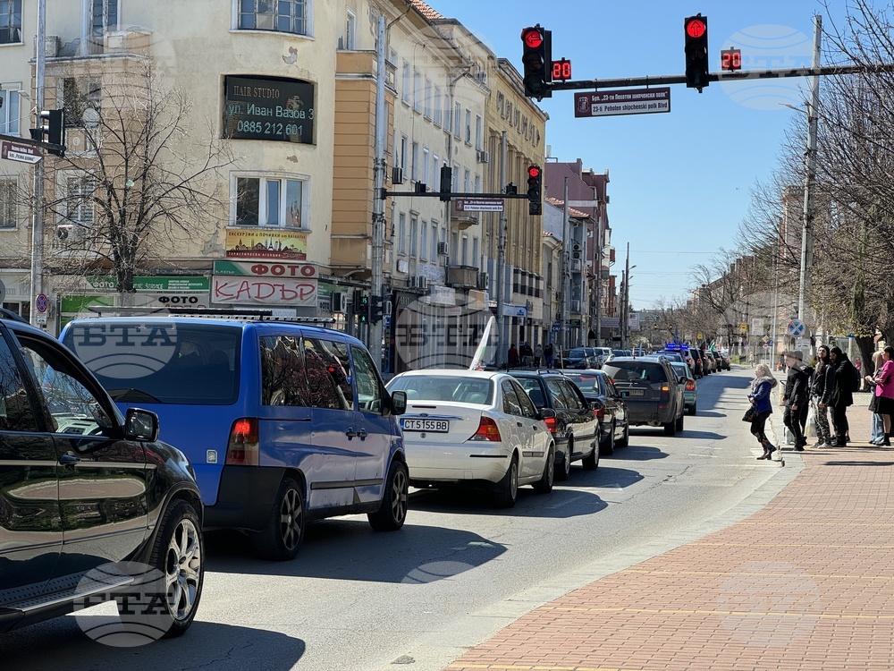 Стара Загора - протестно автошествие на миньори и енергетици