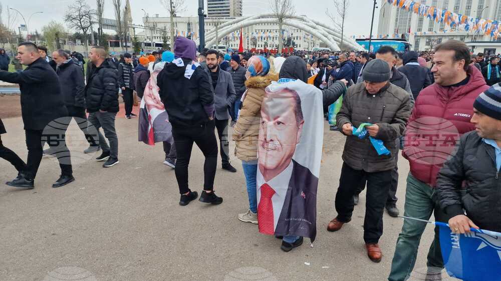 Турция - предизборен митинг - Реджеп Тайип Ердоган