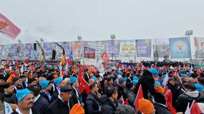 Турция - предизборен митинг - Реджеп Тайип Ердоган