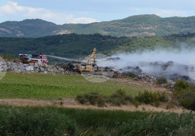 Село Вишеград - сметище - пожар