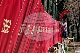 Стадион "Българска армия" - временна ограда